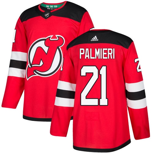 Adidas New Jersey Devils #21 Kyle Palmieri Red Home Authentic Stitched NHL Jersey