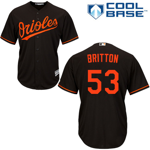 Baltimore Orioles #53 Zach Britton Black Cool Base Stitched Youth MLB Jersey