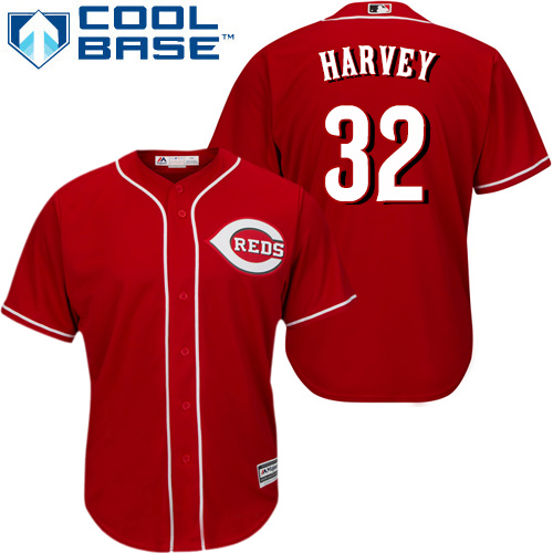 Cincinnati Reds #32 Matt Harvey Red Cool Base Stitched Youth MLB Jersey