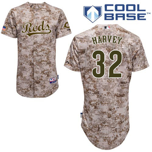 Cincinnati Reds #32 Matt Harvey Camo Cool Base Stitched Youth MLB Jersey