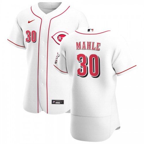 Cincinnati Reds #30 Tyler Mahle Men's Nike White Home 2020 Authentic Player MLB Jersey