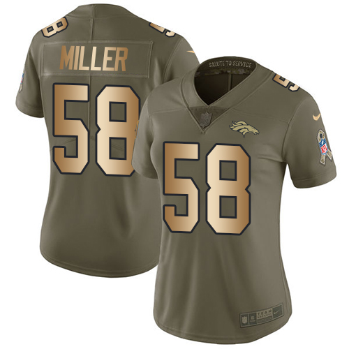 Men's Nike Von Miller Black Denver Broncos 2020 Salute To Service Limited  Jersey