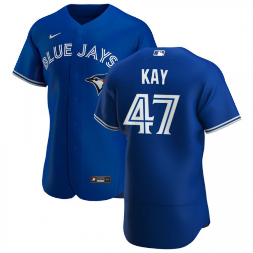 Toronto Blue Jays #47 Anthony Kay Men's Nike Royal Alternate 2020 Authentic Player MLB Jersey