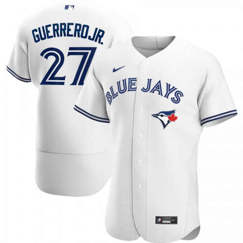 Toronto Blue Jays #27 Vladimir Guerrero Jr. Men's Nike White Home 2020 Authentic Player MLB Jersey