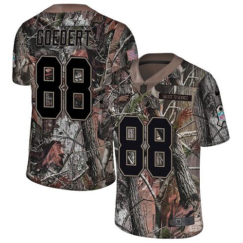 Nike Philadelphia Eagles #88 Dallas Goedert Camo Men's Stitched NFL Limited Rush Realtree Jersey
