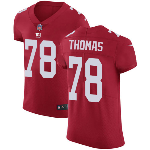 Nike New York Giants #78 Andrew Thomas Red Alternate Men's Stitched NFL New Elite Jersey