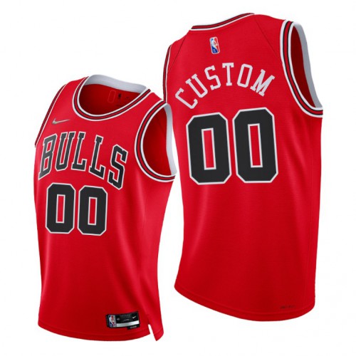 Nike Bulls Custom Men's 2021-22 75th Diamond Anniversary NBA Jersey Red ...