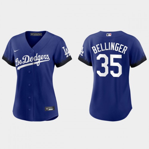 Los Angeles Los Angeles Dodgers #35 Cody Bellinger Nike Women's 2021 City Connect MLB Jersey Royal Womens