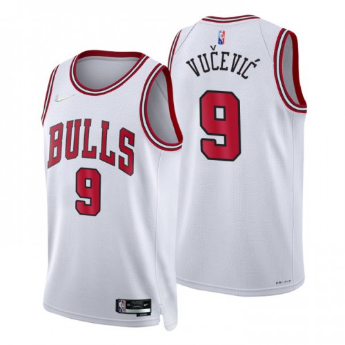 Nike Chicago Bulls #9 Nikola Vucevic White Men's 2021-22 NBA 75th ...